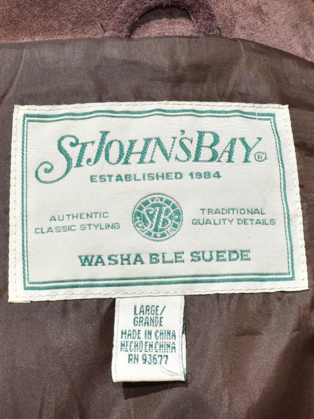 Brown Suede Button-Front Jacket | Fully Lined | Classic Style - Picture 12 of 14